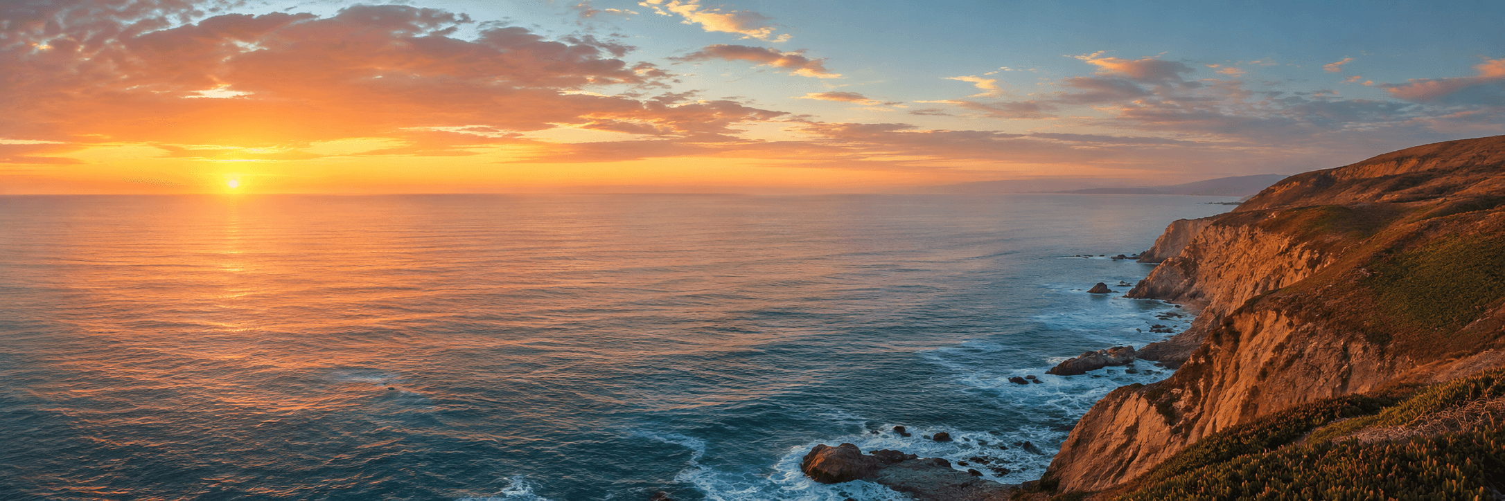 Sea at sunset